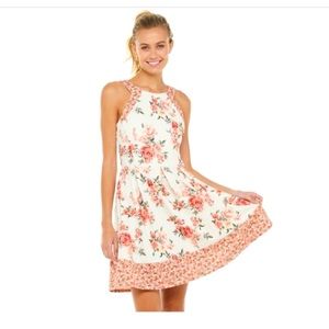 Rewind textured skater dress Fit flare size Large